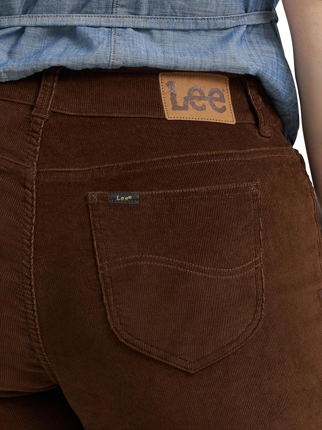 image:imageLee Womens Plus Size Legendary Mid Rise Straight Leg JeanBistre Corduroy