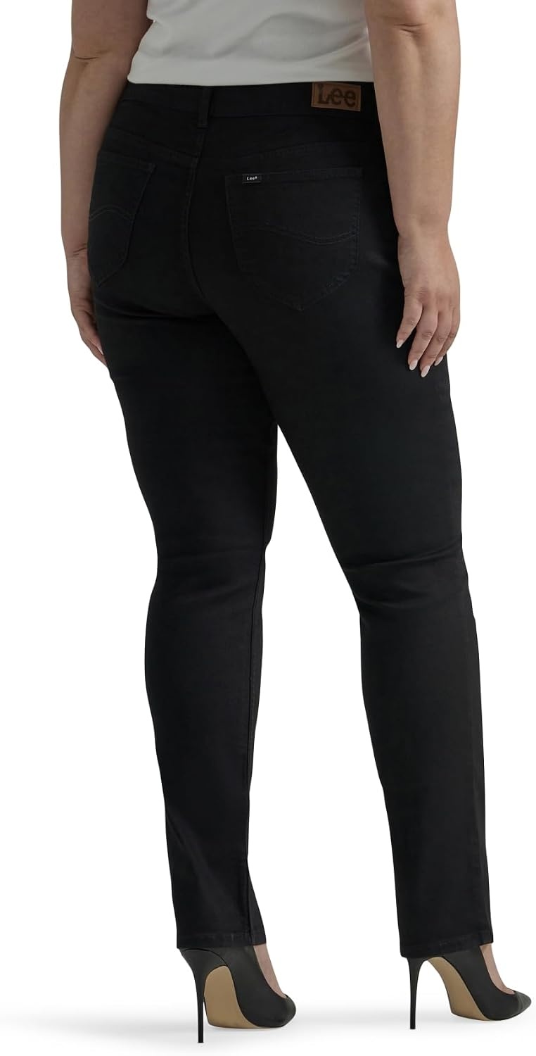 image:imageLee Womens Plus Size Legendary Mid Rise Straight Leg JeanBlack
