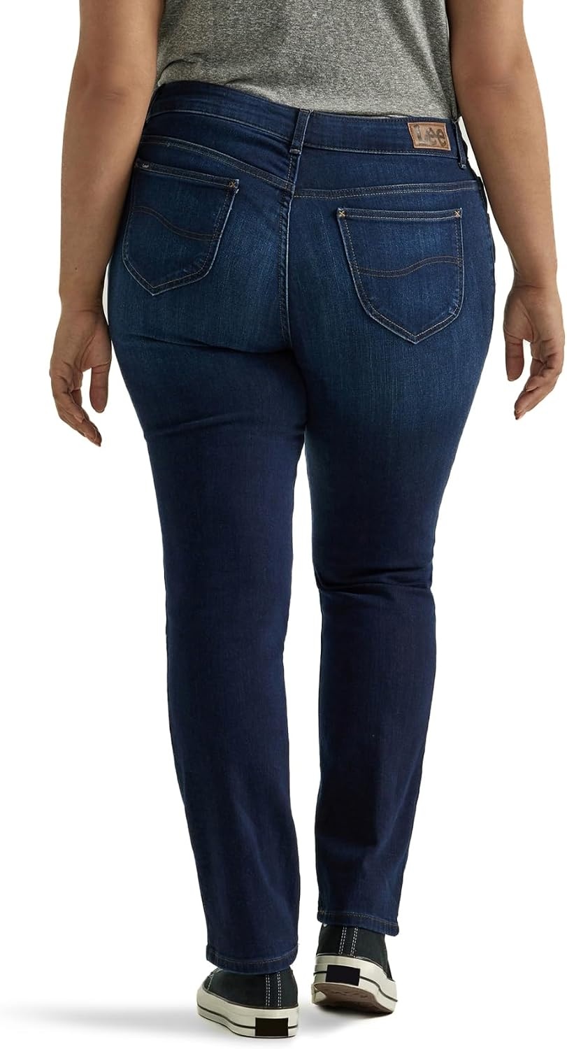 image:imageLee Womens Plus Size Legendary Mid Rise Straight Leg JeanNightshade