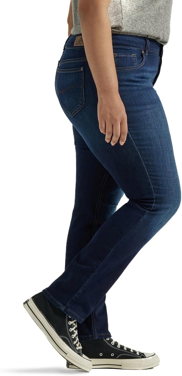 image:imageLee Womens Plus Size Legendary Mid Rise Straight Leg JeanNightshade