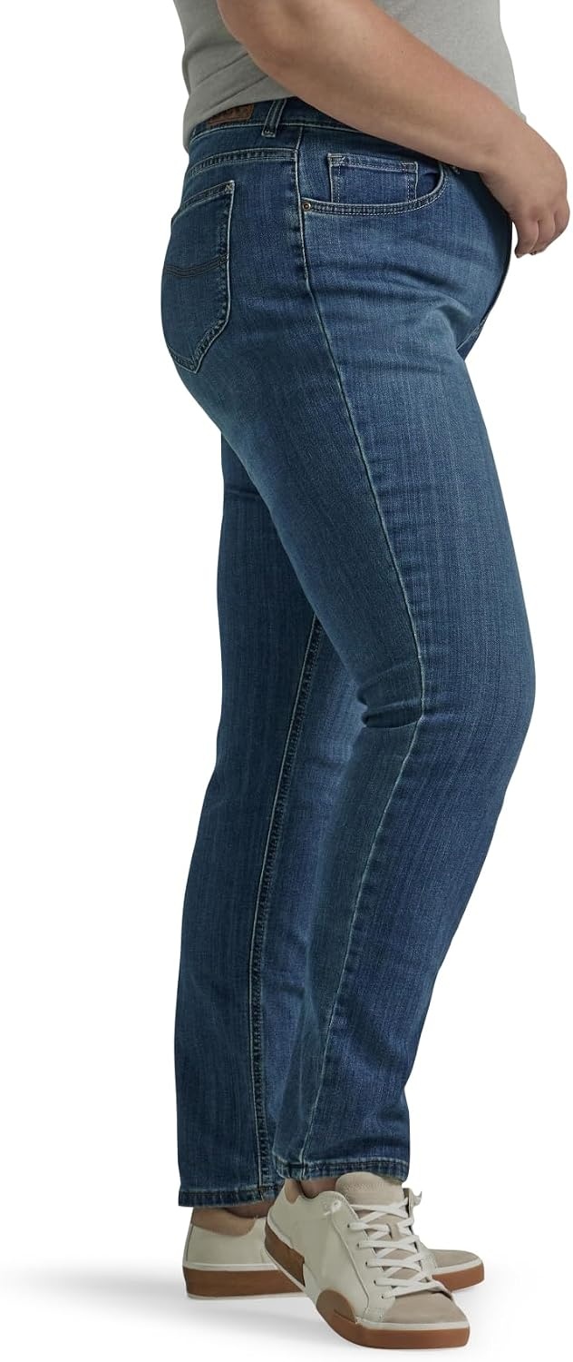 image:imageLee Womens Plus Size Legendary Mid Rise Straight Leg JeanSeattle