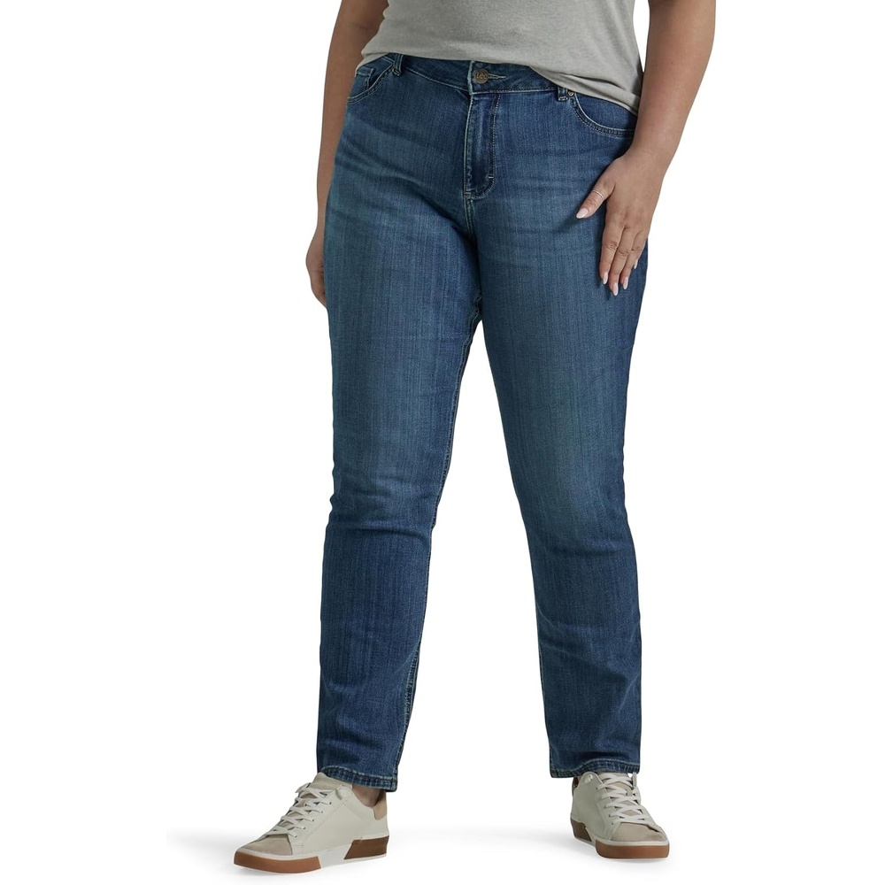 image:imageLee Womens Plus Size Legendary Mid Rise Straight Leg JeanSeattle